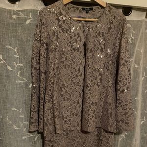 Onyx Nite Size 16Taupe Cocktail Dress New With Tags